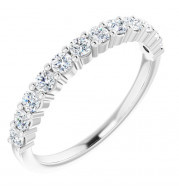 14K White 5/8 CTW Diamond Anniversary Band - 12287760032P