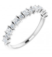 14K White 5/8 CTW Diamond Anniversary Band - 1236296045P