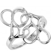 14K White Freeform Ring - 535013601P
