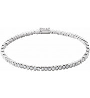 14K White 2 CTW Diamond Line 7 Bracelet - 653537602P