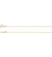 14K Yellow .75 mm Rope 7 Chain - CH468244015P