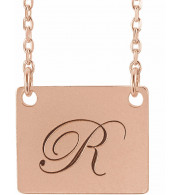 14K Rose Geometric 18 Necklace - 86559107P