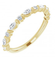 14K Yellow 3/8 CTW Diamond Anniversary Band - 123502601P
