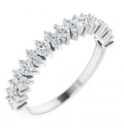 14K White 1/2 CTW Diamond Anniversary Band - 123706604P