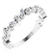 14K White 1/3 CTW Diamond Anniversary Band - 123186600P