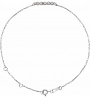 14K White.07 CTW Diamond Bar 6 1/2-7 1/2 Bracelet - BRC774605P