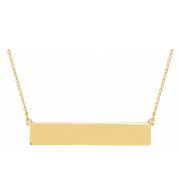 14K Yellow Bar 19.5 Necklace - 857782006P