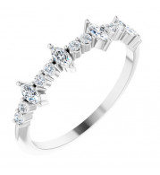 14K White 1/3 CTW Diamond Anniversary Band - 124110604P