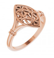 14K Rose Vintage-Inspired Ring - 51968103P