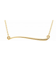 14K Yellow Freeform Bar 17.44 Necklace - 86298102P