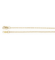 14K Yellow 1.25 mm Rope 7 Chain - CH471244046P