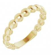 14K Yellow Stackable Bead Ring - 51636102P