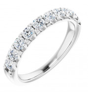 14K White 3/4 CTW Diamond Anniversary Band - 123041608P