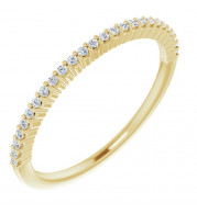 14K Yellow 1/8 CTW Diamond Anniversary Band - 12287760006P