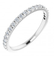 14K White 1/4 CTW Diamond French-Set Anniversary Band - 1238836000P