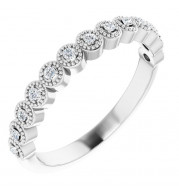 14K White 1/8 CTW Diamond Anniversary Band - 123420600P