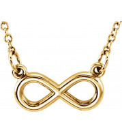 14K Yellow Tiny Poshu00ae Infinity-Inspired 16-18 Necklace - 857951001P