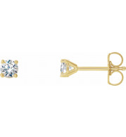 14K Yellow 1/5 CTW Diamond 4-Prong Cocktail-Style Earrings - 297626097P