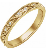 14K Yellow .05 CTW Diamond Anniversary Band - 653592600P