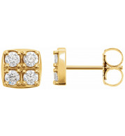 14K Yellow 1/2 CTW Diamond Earrings - 862866001P
