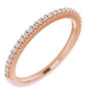 14K Rose 1/8 CTW Diamond Anniversary Band - 123194602P