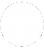 14K White 1/4 CTW Diamond 3-Station 18 Necklace - 6857760008P