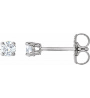 14K White 1/5 CTW Diamond Earrings - 187460049P