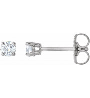 14K White 1/5 CTW Diamond Earrings - 187460049P