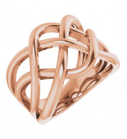14K Rose Criss-Cross Ring - 65212060002P