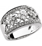 14K White 3/4 CTW Diamond Anniversary Band - 63310294028P