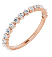 14K Rose 1/2 CTW Diamond Anniversary Band - 123418606P