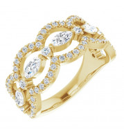 14K Yellow 1 1/3 CTW Diamond Anniversary Band - 123870601P