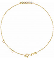 14K Yellow.07 CTW Diamond Bar 6 1/2-7 1/2 Bracelet - BRC774606P