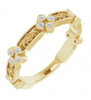 14K Yellow 1/6 CTW Diamond Anniversary Band - 123661601P