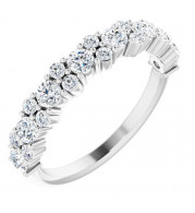 14K White 9/10 CTW Diamond Anniversary Band - 123328600P