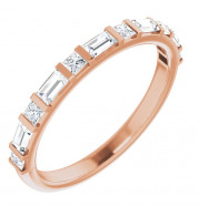 14K Rose 1/2 CTW Diamond Anniversary Band - 123585602P