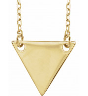 18K Yellow Gold Plated Geometric 18 Necklace - 86560109P