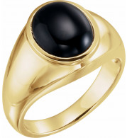 14K Yellow Onyx Ring - 62164255070P