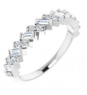 14K White 3/8 CTW Diamond Anniversary Band - 123647600P