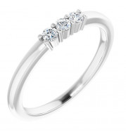 14K White 1/6 CTW Diamond Anniversary Band - 1239756004P