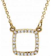 14K Yellow 1/10 CTW Diamond 16 Necklace - 85862100P