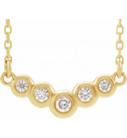 14K Yellow  1/8 CTW Diamond 18 Necklace - 86855616P