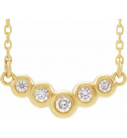 14K Yellow  1/8 CTW Diamond 18 Necklace - 86855616P