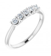 14K White 1/3 CTW Diamond Anniversary Band - 1238736004P