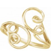 14K Yellow Freeform Ring - 51526255P