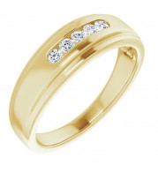 14K Yellow 1/4 CTW Diamond 5-Stone Band - 122788605P