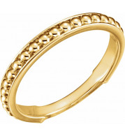14K Yellow Stackable Bead Ring - 51633102P