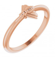 14K Rose Stackable Bee Ring - 52027103P