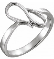 14K White Freeform Ring - 51726313P