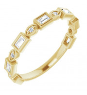 14K Yellow 1/4 CTW Diamond Anniversary Band - 1236336074P